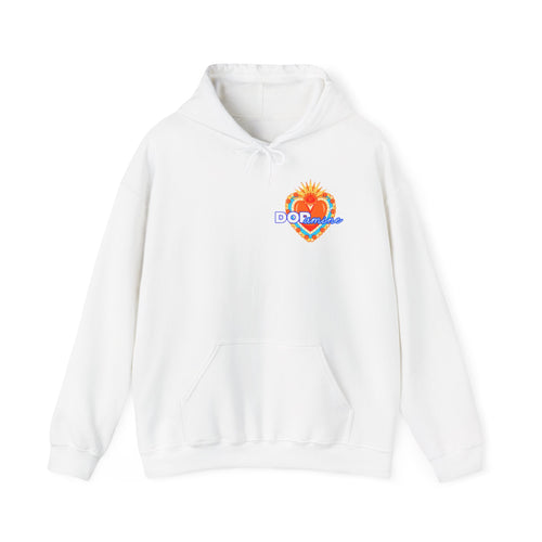 Dopamine Heart Hoodie — Retro Floral Graphic Pullover