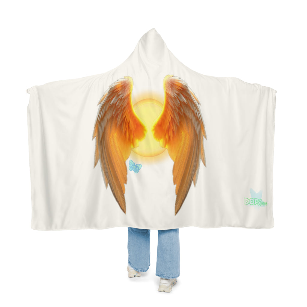Phoenix-Rising Angel Wings Cozy Throw