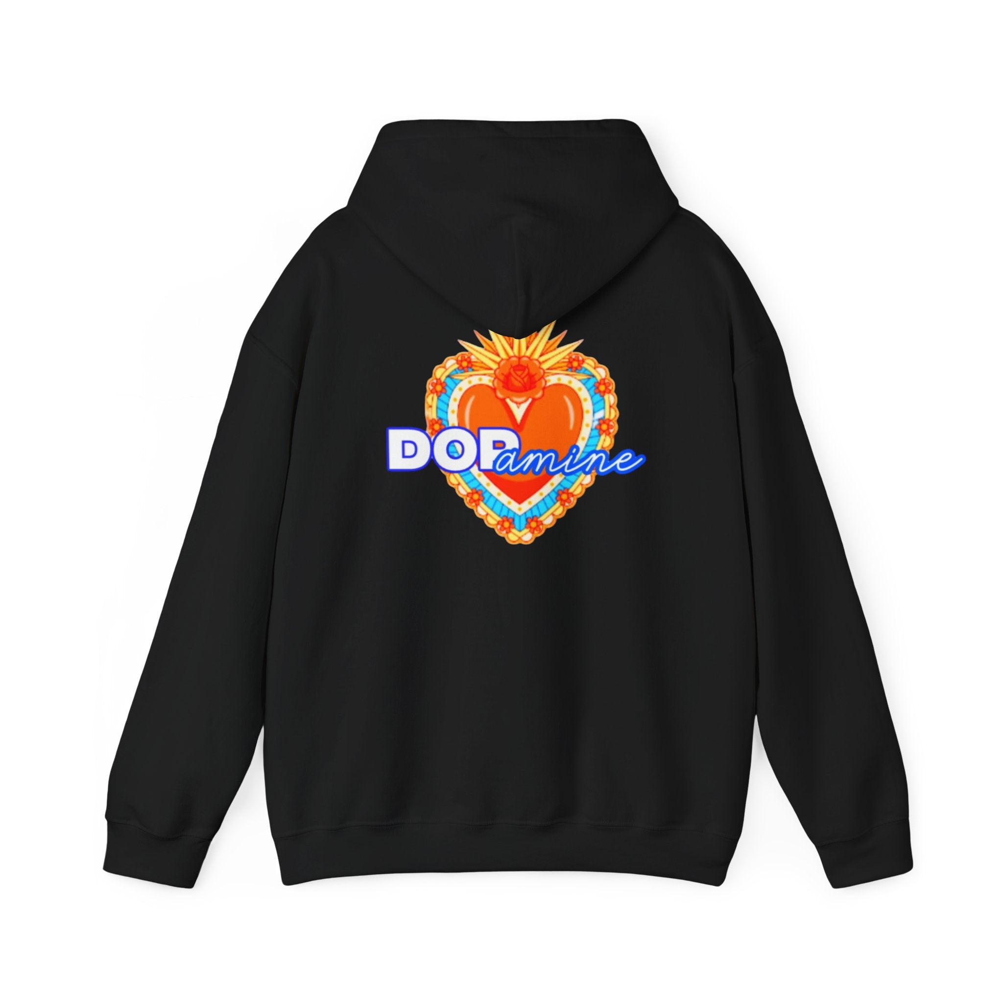 Dopamine Heart Hoodie — Retro Floral Graphic Pullover