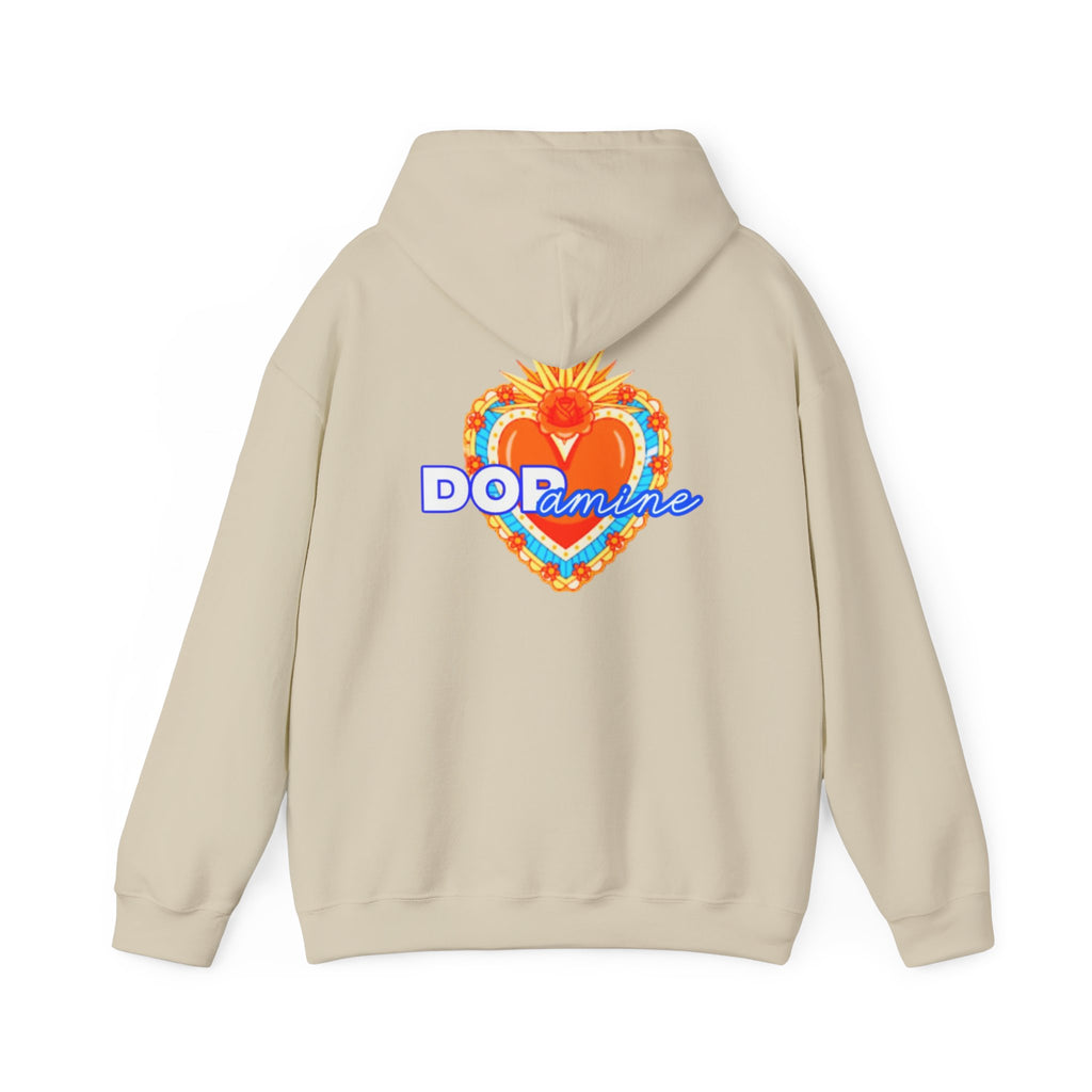 Dopamine Heart Hoodie — Retro Floral Graphic Pullover